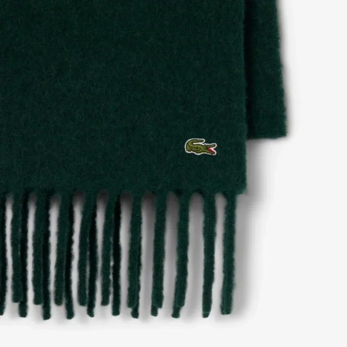 Bufanda con flecos de mezcla de alpaca para mujer