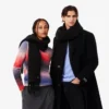 Bufanda unisex de lana de alpaca con flecos