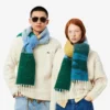 Bufanda unisex de lana de alpaca con motivo paisajístico
