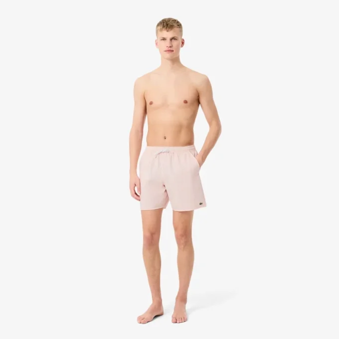 Bóxer de hombre de largo medio con rayas y textura