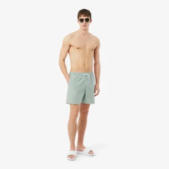 Bóxer de hombre de largo medio con rayas y textura