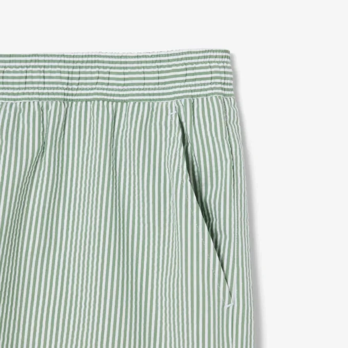 Bóxer de hombre de largo medio con rayas y textura