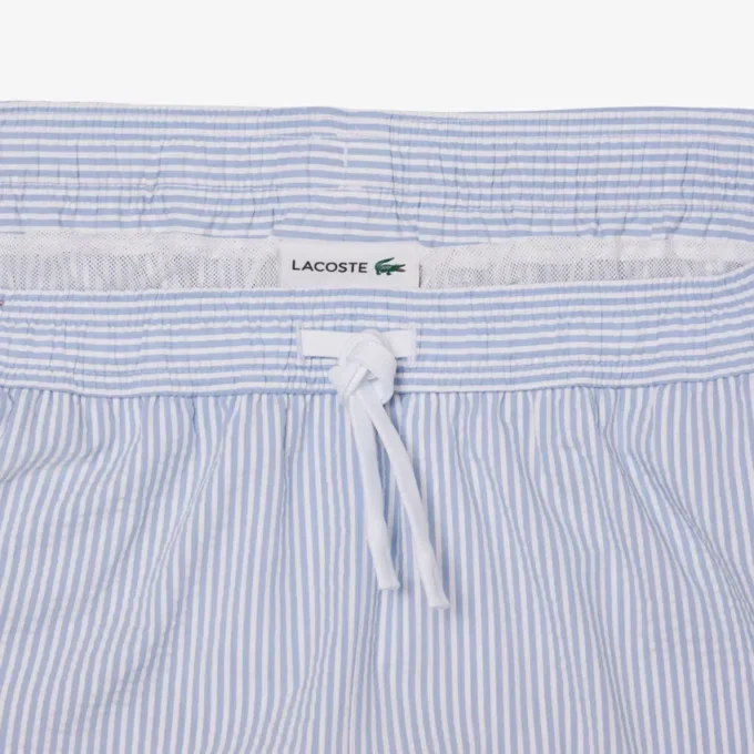 Bóxer de hombre de largo medio con rayas y textura