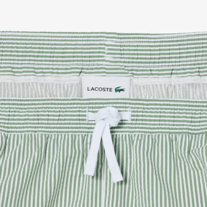 Bóxer de hombre de largo medio con rayas y textura