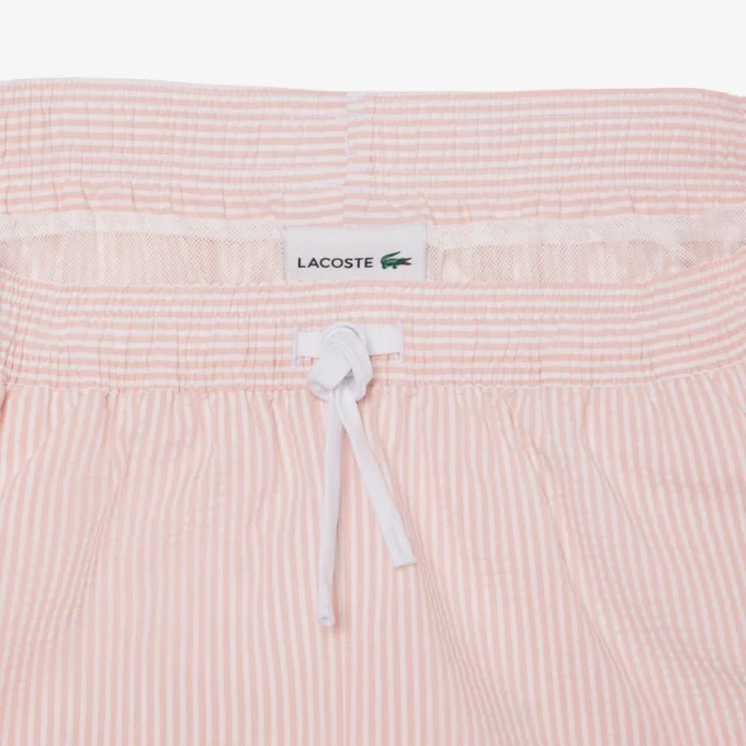Bóxer de hombre de largo medio con rayas y textura