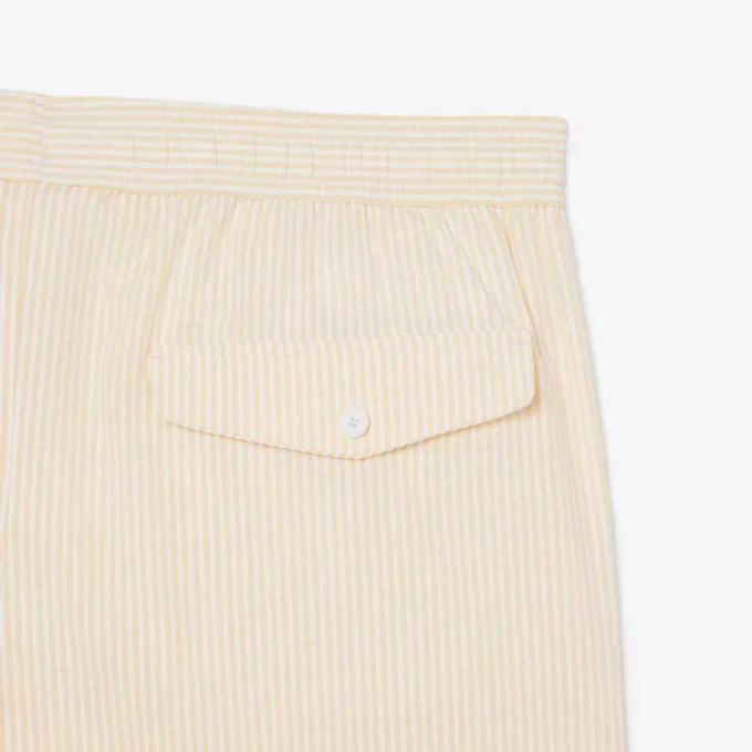 Bóxer de hombre de largo medio con rayas y textura