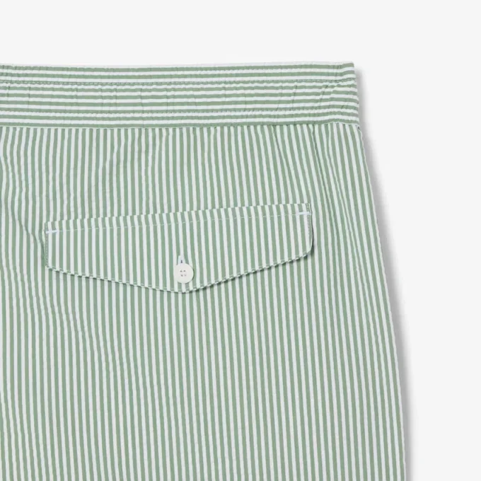 Bóxer de hombre de largo medio con rayas y textura