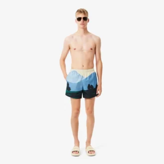 Bóxers cortos de hombre con estampado de paisajes