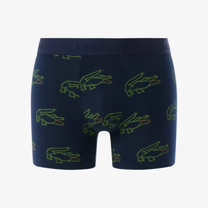 Bóxers de algodón elástico con estampado de cocodrilo para hombre