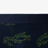 Bóxers de algodón elástico con estampado de cocodrilo para hombre