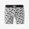 Bóxers de algodón elástico con estampado integral para hombre