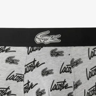 Bóxers de algodón elástico con estampado integral para hombre