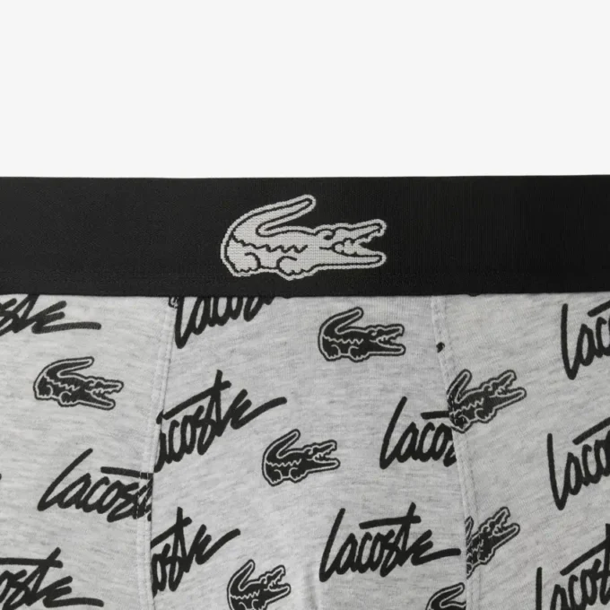 Bóxers de algodón elástico con estampado integral para hombre