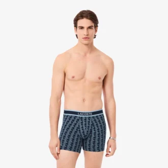 Bóxers de algodón elástico con monograma para hombre