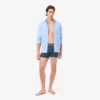 Bóxers de algodón elástico con monograma para hombre