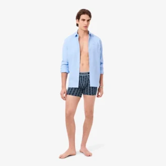 Bóxers de algodón elástico con monograma para hombre