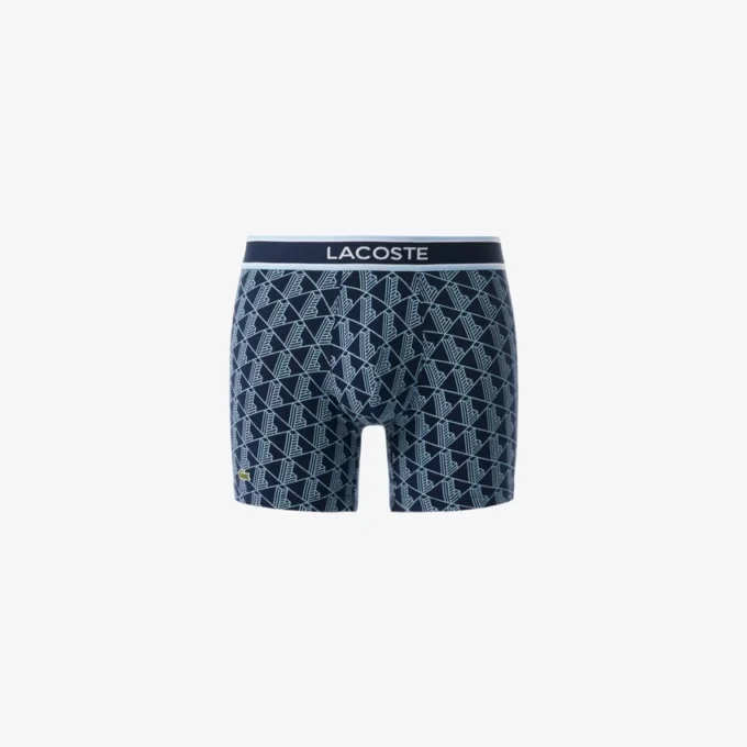 Bóxers de algodón elástico con monograma para hombre