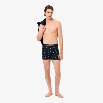 Bóxers de algodón elástico estampados para hombre