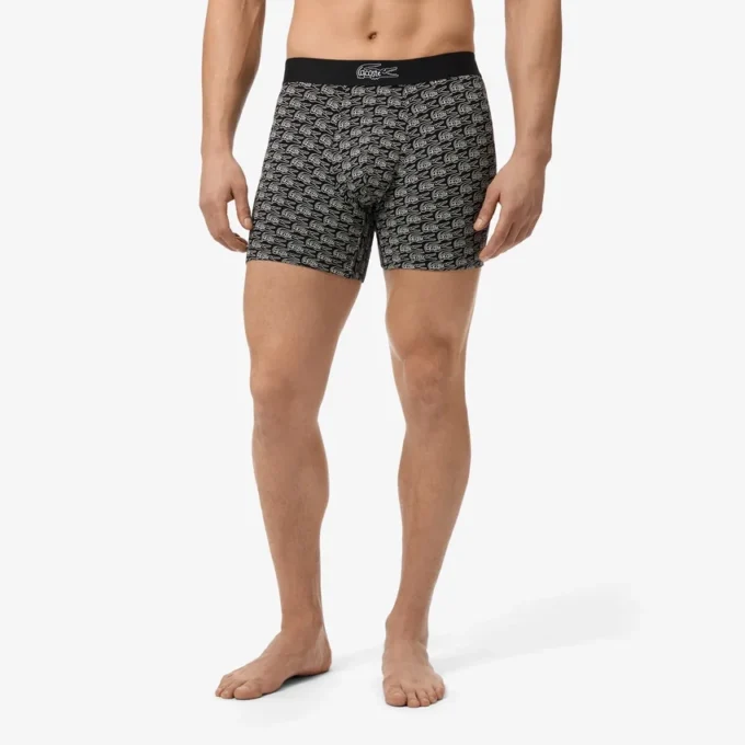 Bóxers de algodón elástico estampados para hombre