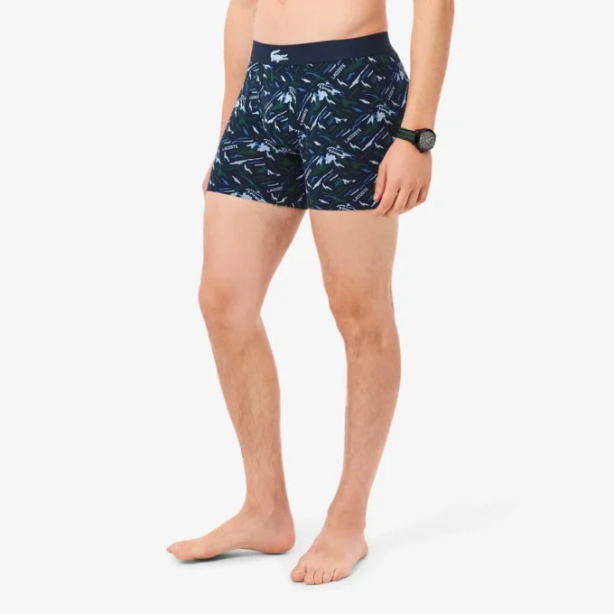 Bóxers de algodón elástico estampados para hombre