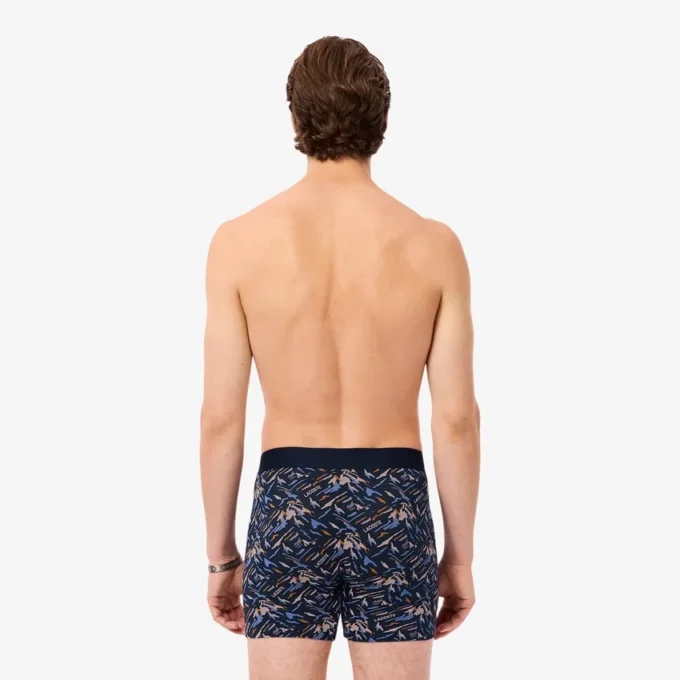 Bóxers de algodón elástico estampados para hombre