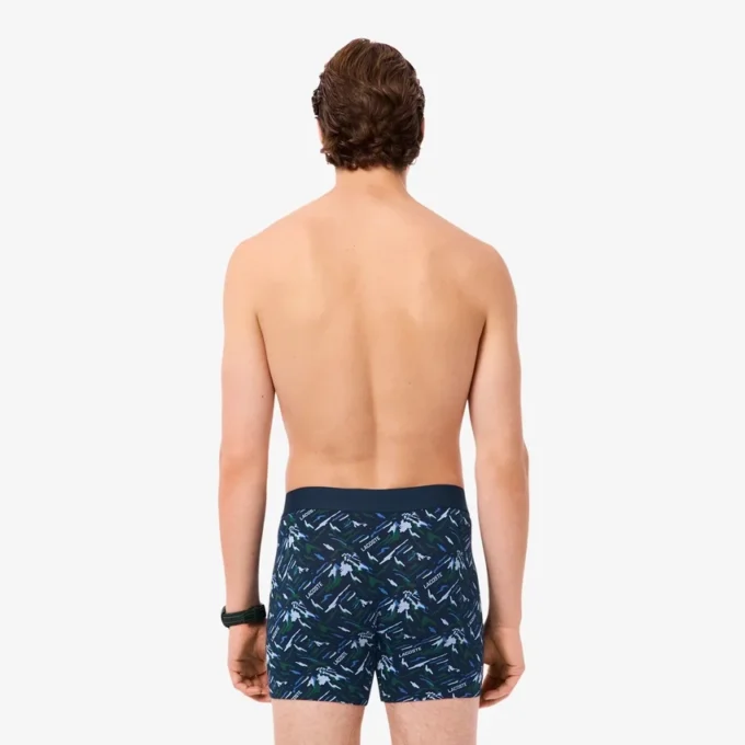 Bóxers de algodón elástico estampados para hombre