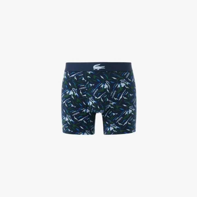 Bóxers de algodón elástico estampados para hombre