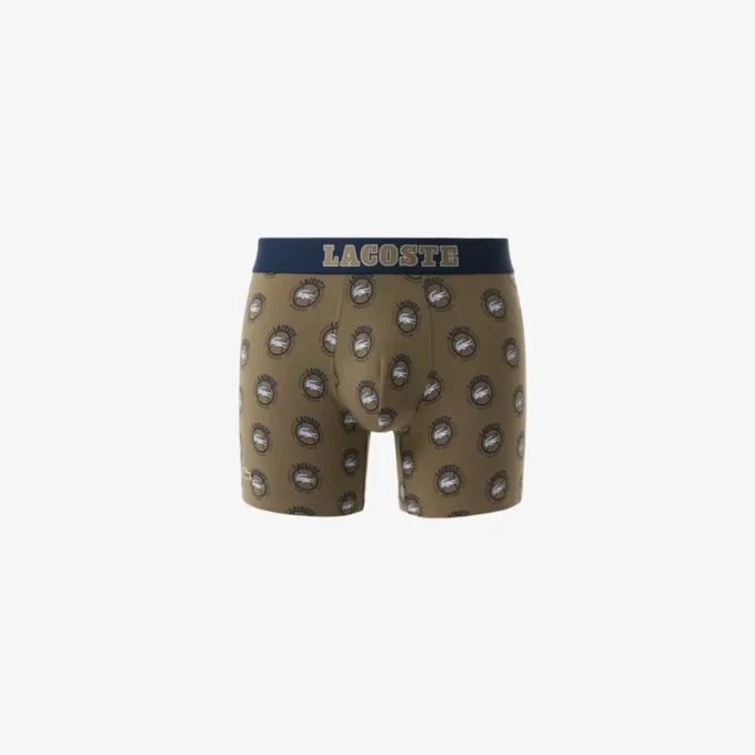 Bóxers de algodón elástico estampados para hombre