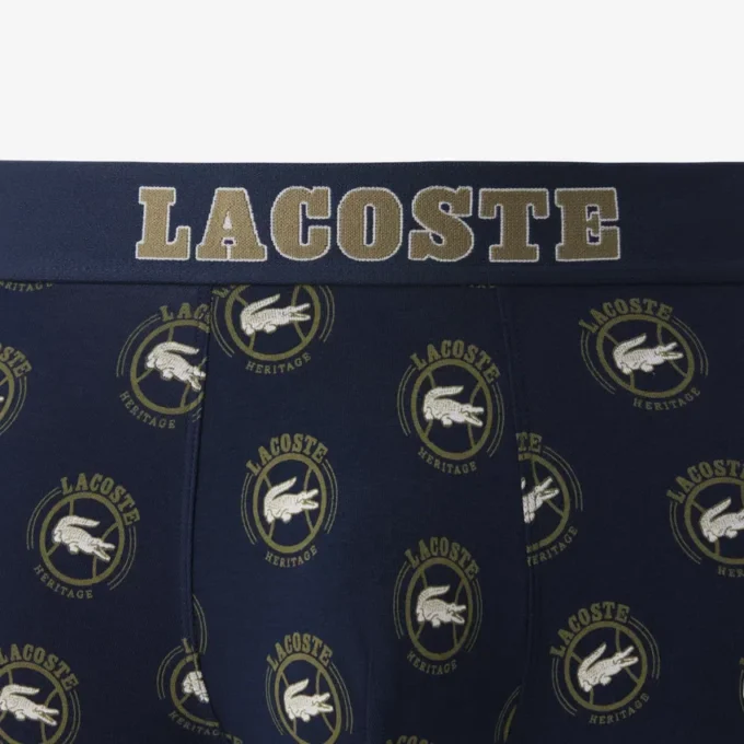 Bóxers de algodón elástico estampados para hombre