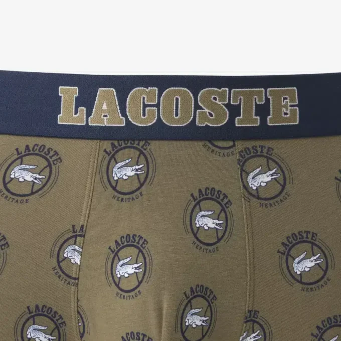 Bóxers de algodón elástico estampados para hombre