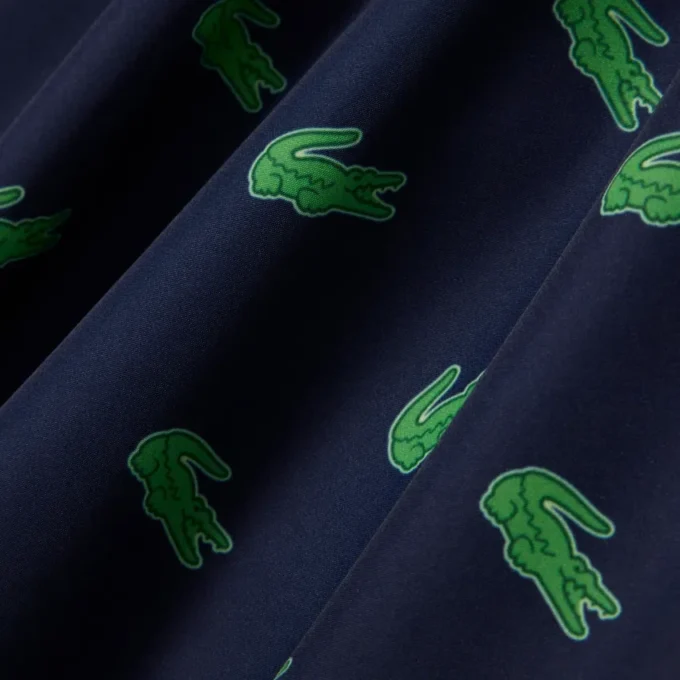 Bóxers de largo medio con estampado de cocodrilo