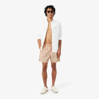 Bóxers de largo medio con estampado de cocodrilo