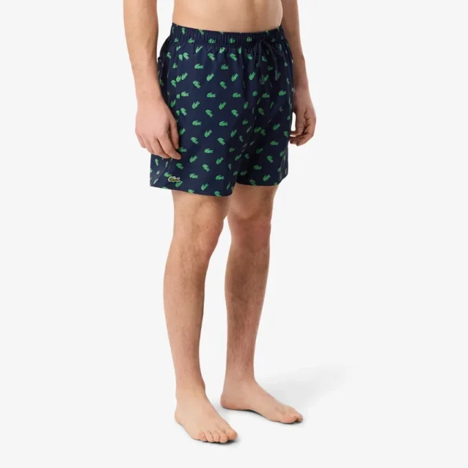 Bóxers de largo medio con estampado de cocodrilo