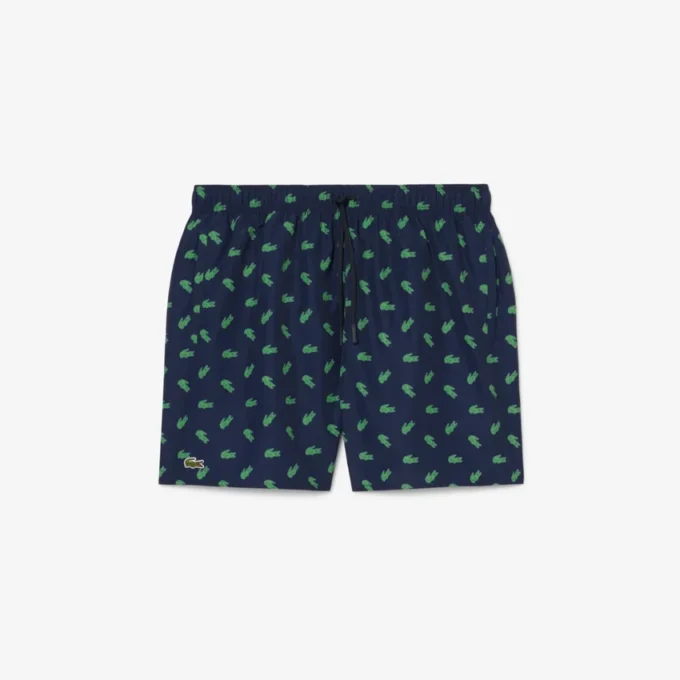Bóxers de largo medio con estampado de cocodrilo