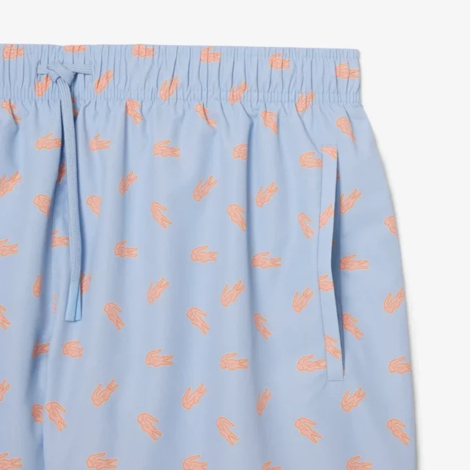 Bóxers de largo medio con estampado de cocodrilo