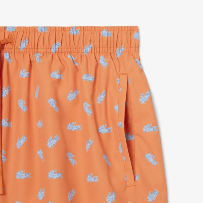 Bóxers de largo medio con estampado de cocodrilo