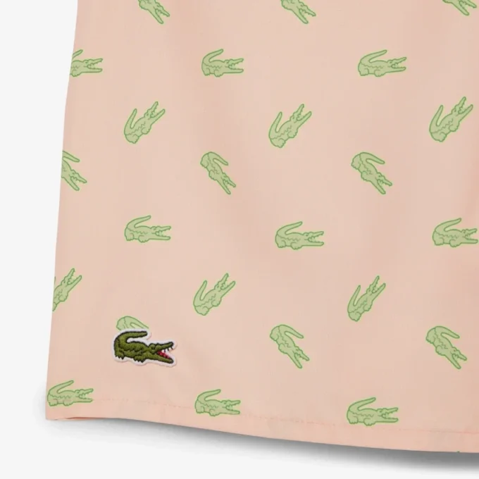 Bóxers de largo medio con estampado de cocodrilo