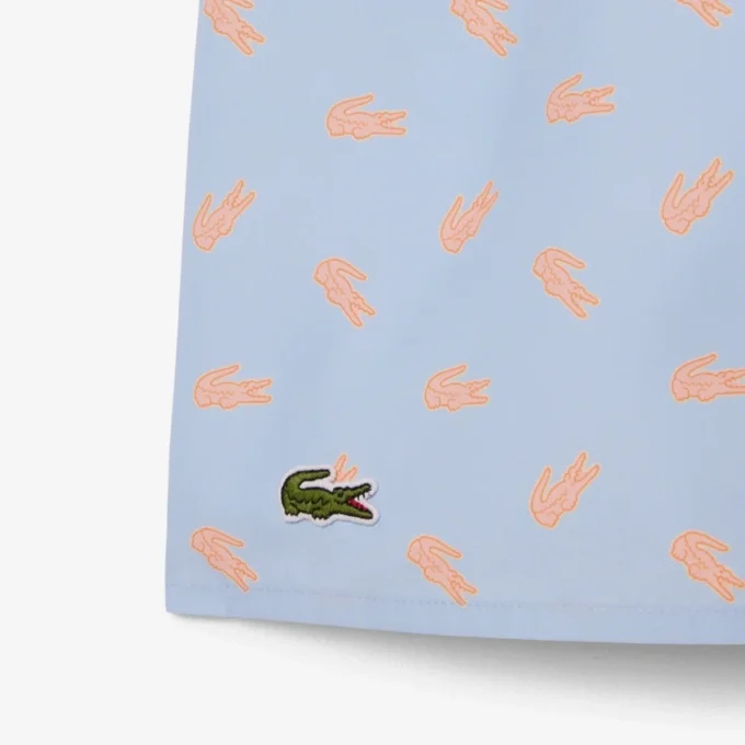 Bóxers de largo medio con estampado de cocodrilo