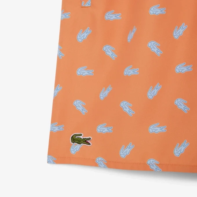 Bóxers de largo medio con estampado de cocodrilo