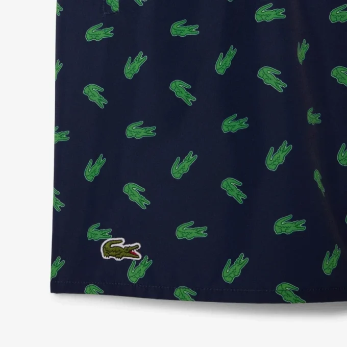Bóxers de largo medio con estampado de cocodrilo