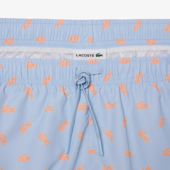 Bóxers de largo medio con estampado de cocodrilo