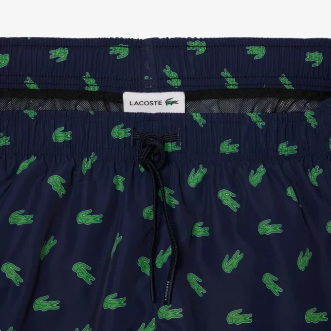 Bóxers de largo medio con estampado de cocodrilo