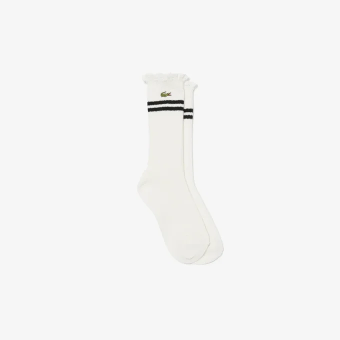 Calcetines de mujer con ribete de encaje