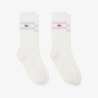 Calcetines unisex de algodón acanalado