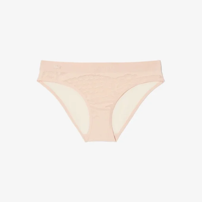 Calzoncillos de malla con la marca en la cintura