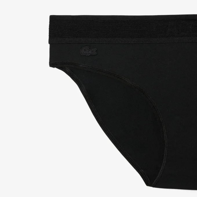 Calzoncillos de malla con logotipo en la cintura