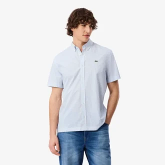Camisa a cuadros de manga corta y corte regular