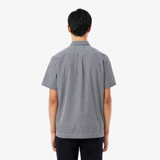 Camisa a cuadros de manga corta y corte regular