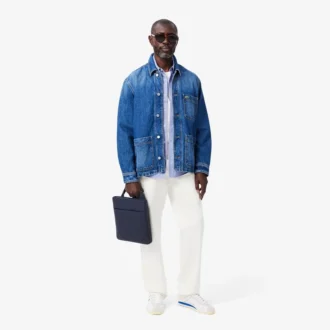 Camisa de algodón a cuadros de corte regular para hombre