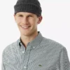 Camisa de algodón a cuadros de corte regular para hombre